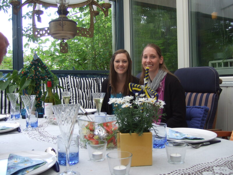 Teresa och Brigitte på besök från USA