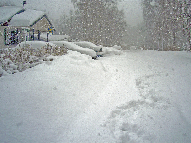 Det var inte alltid sommar i sommarstugan i Fågelsudd och ingen snöröjning.